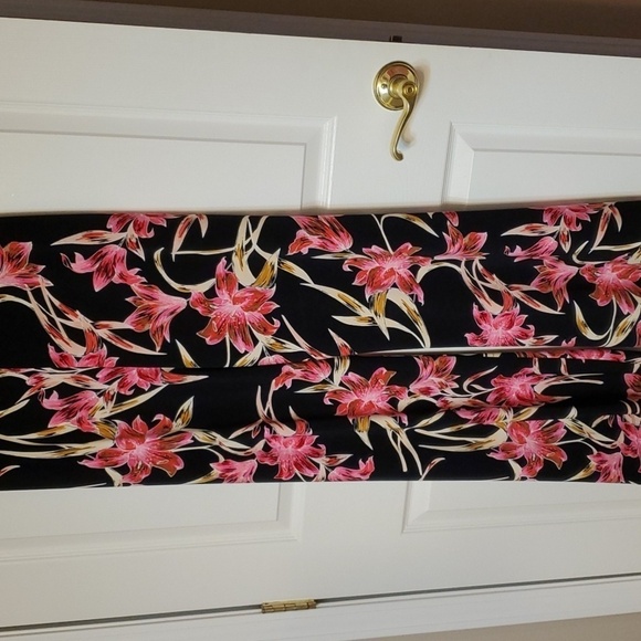 Joseph Ribkoff black floral Valentina Flare palazzo pants wide leg size … - Picture 12 of 14